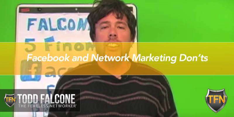 Facebook and Network Marketing Don’ts