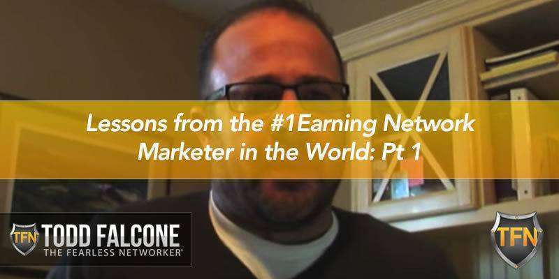 Lessons from the #1Earning Network Marketer in the World: Pt 1