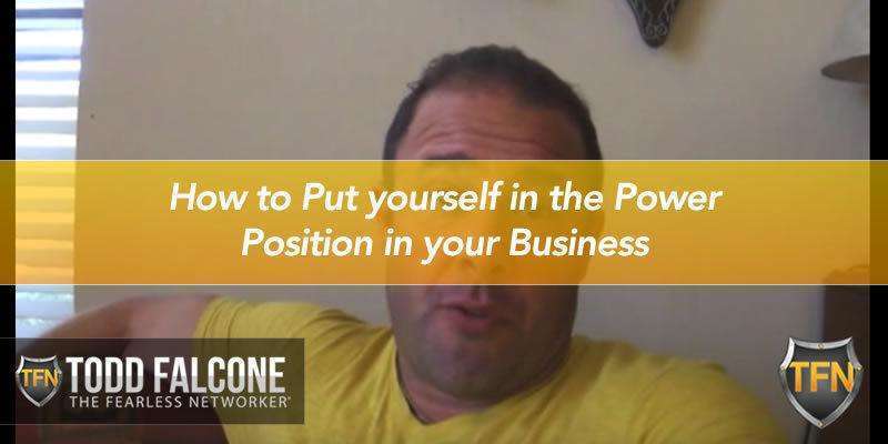 How to Put yourself in the Power Position in your Business