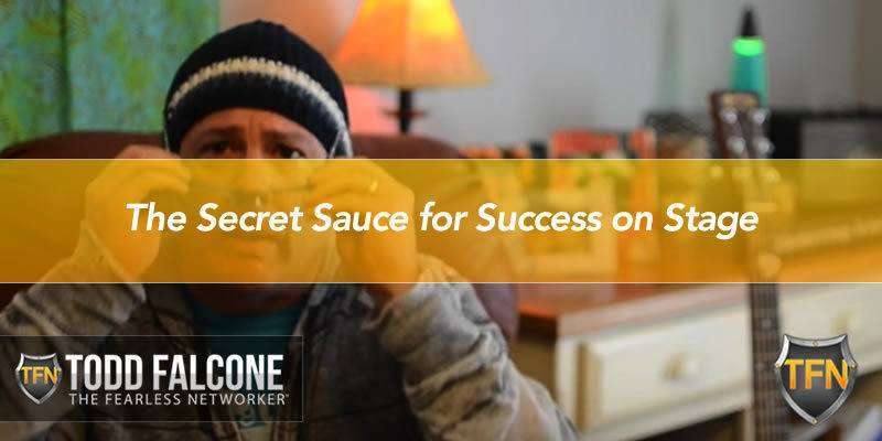 The Secret Sauce for Success on Stage